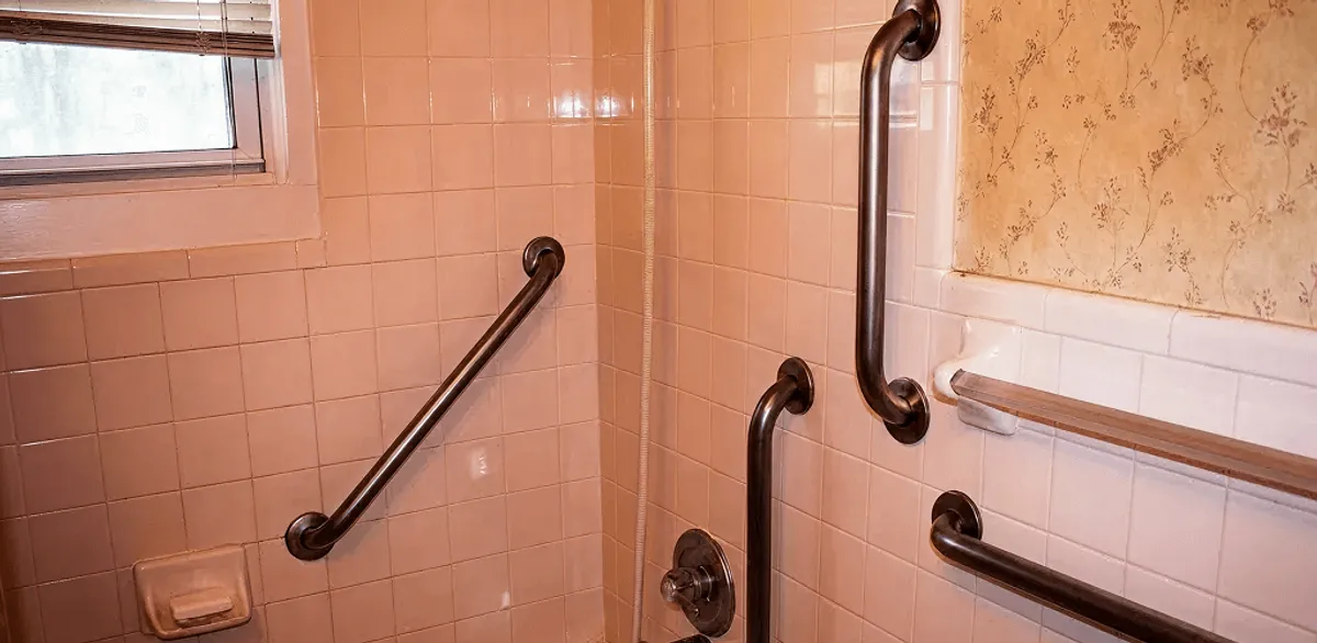Shower grab bar installation for bathroom safety and accessibility in Chandler, AZ