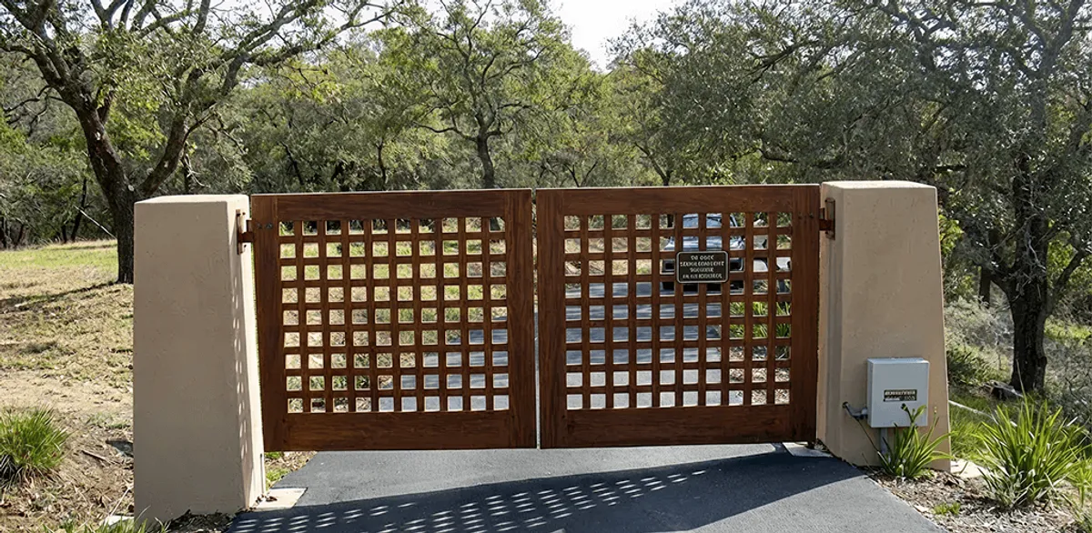 Driveway gate installation for a residential property in Chandler, AZ