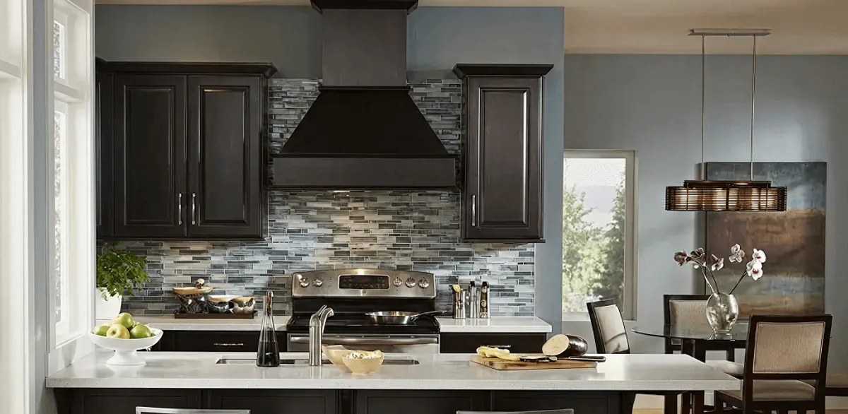 Kitchen cabinet painting and refinishing in a modern kitchen in Chandler, AZ